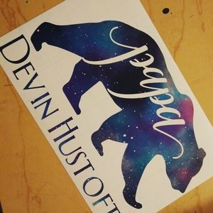 Custom Papa Bear Sticker!